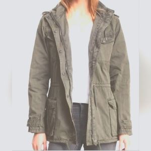 Blanc Noir utility jacket Khaki Tan Field jacket  Full Zip size large